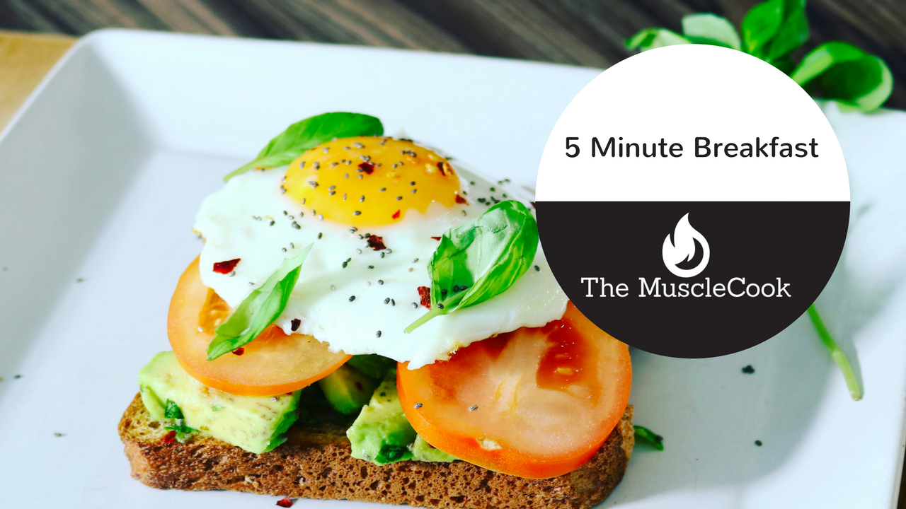 5 Minute Breakfast with Avocado and Eggs